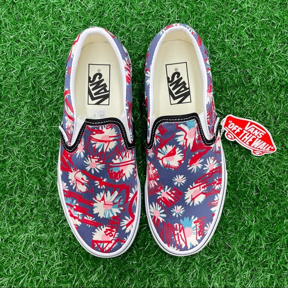 Vans Classic Slip On Vans Crew Floral - Picture 2 of 7
